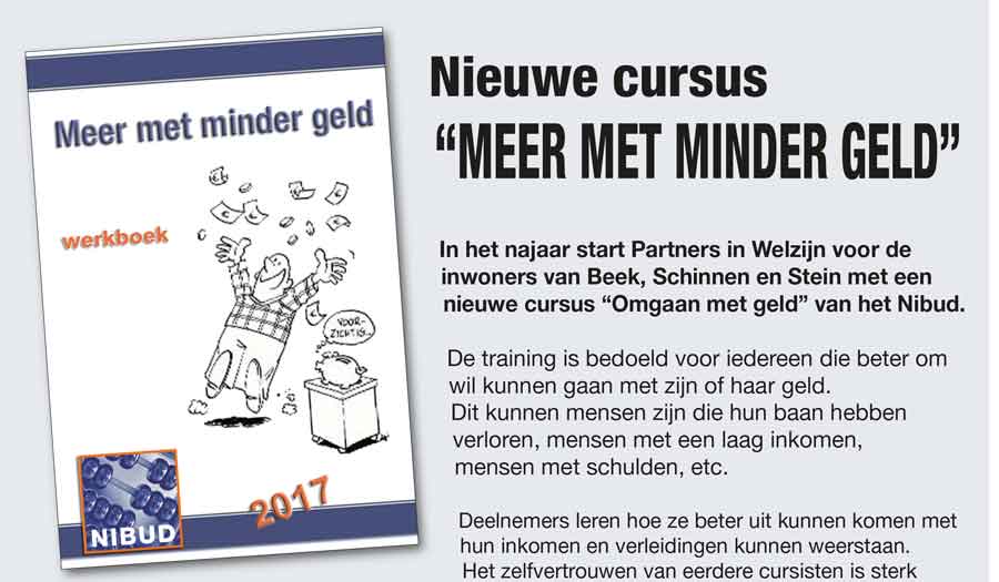 Cursus meer met minder geld